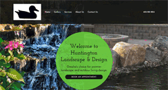 Desktop Screenshot of huntingtonlandscapeanddesign.com